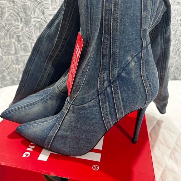 Diesel Women\'s Dark Blue Denim Jeans boots sz38